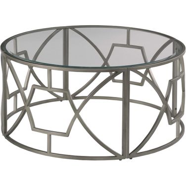 Domaine Round Coffee Table In Taupe
