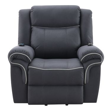 Domana Power Recliner with Lift and Heating and Massage In Dark Blue