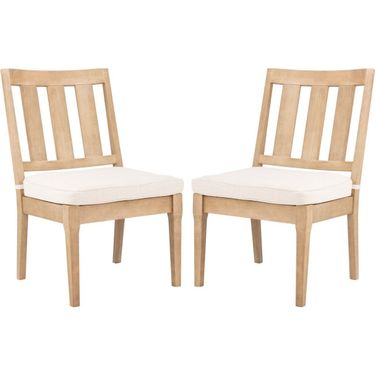 Dominica Outdoor Dining Chair Set of 2 In Natural