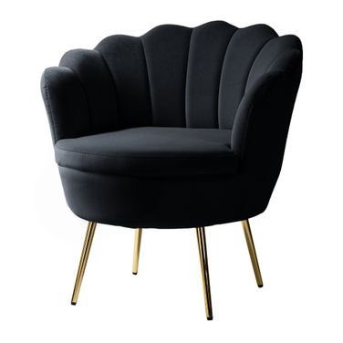 Donata Barrel Chair In Black