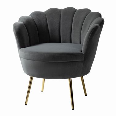 Donata Barrel Chair In Grey