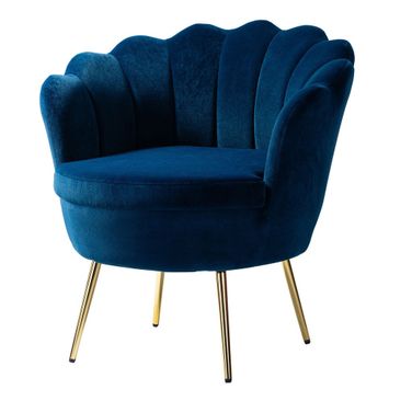 Donata Barrel Chair In Navy