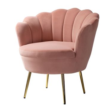 Donata Barrel Chair In Pink