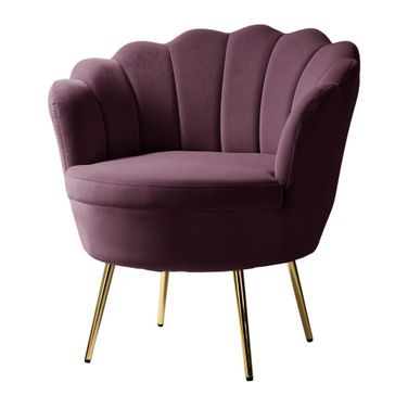 Donata Barrel Chair In Purple