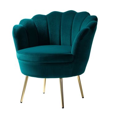 Donata Barrel Chair In Teal
