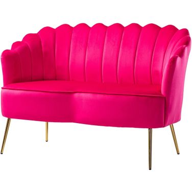 Donata Loveseat In Fushia