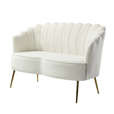 Donata Loveseat In Ivory