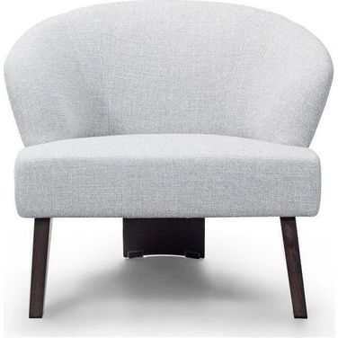 Donato Accent Chair In Light Grey Fabric