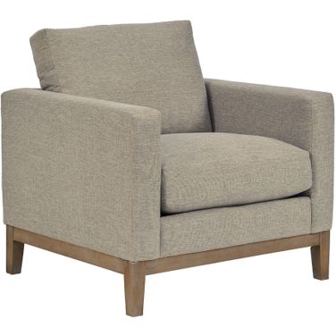 Donna 35 Inch Upholstered Accent Chair In Platinum Gray