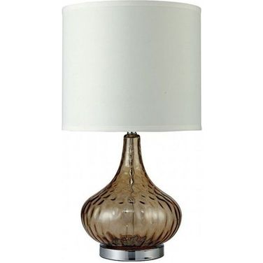 Donna Amber Glass Table Lamp