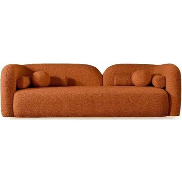 Donna Burnt Orange Boucle Sofa