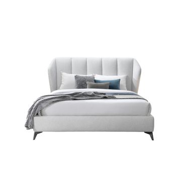 Donna King Upholstered Bed In Ash