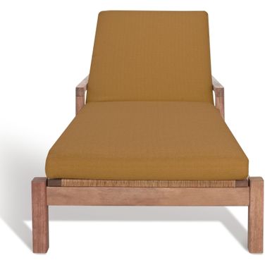 Donnamaria Wicker Sun Lounger In Natural and Brown