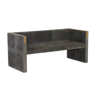 Donovan Settee In Slate Grey