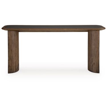 Dontayne Sofa Table In Warm Brown