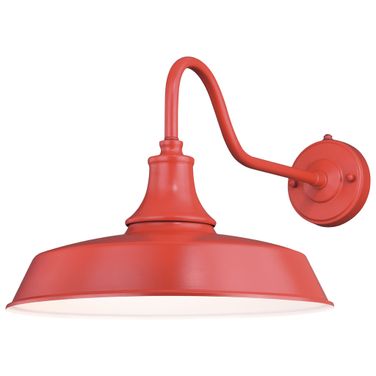 Dorado 15 Inch Outdoor Wall Light In Red and White