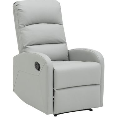 Dormi Leather Recliner Chair In Grey