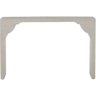 Dorry Console Table In White Seagrass