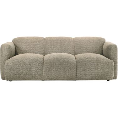 Dorset Fabric Upholstered Round Track Arm Sofa In Brown