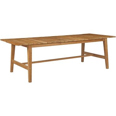 Dorset Outdoor Patio Teak Dining Table In Natural