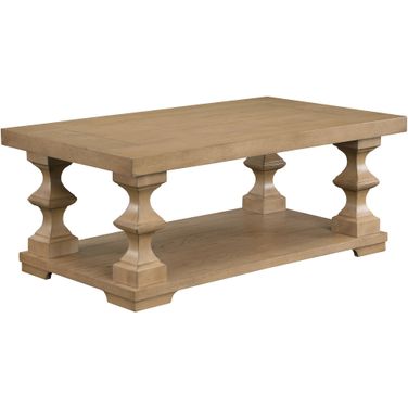 Dory Coffee Table with Casters In Sand