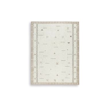 Dot 7'8" x 10' Area Rug In Cream/Brown/Taupe