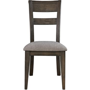 Double Bridge Dark Chestnut Splat Back Side Chair Set of 2