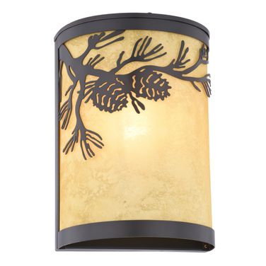 Douglas 8 Inch Indoor-Outdoor Wall Light In Warm Bronze