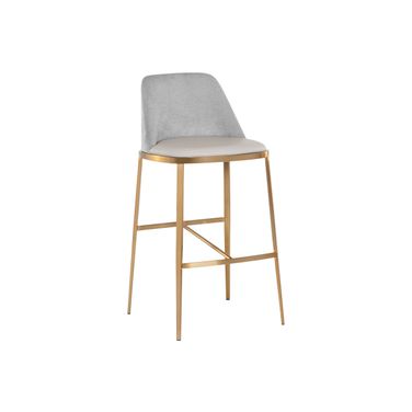 Dover Barstool In Napa Stone and Polo Club Stone