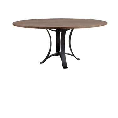 Dovetail 60 Inch Round Table In Aged Grey