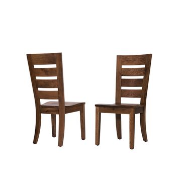Dovetail Horizontal Slat Side Chair In Natural