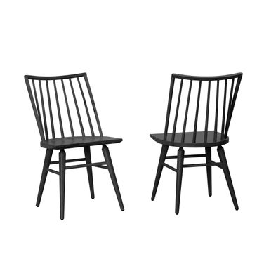 Dovetail Spindle Side Chair In Aged Grey