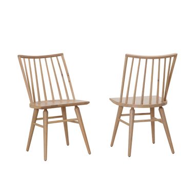 Dovetail Spindle Side Chair In Bleached White