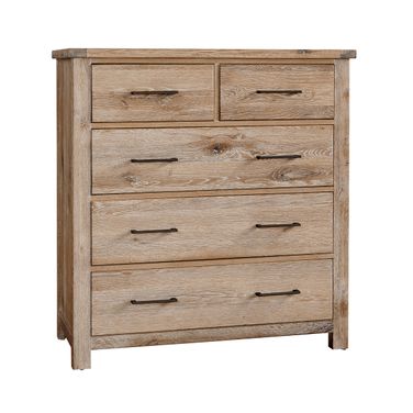 Dovetail Standing Dresser In Sun Bleached White