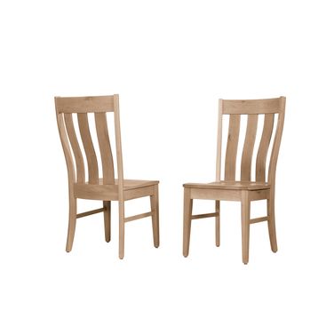 Dovetail Vertical Slat Chair In Bleached White