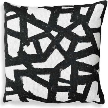 Draft Onyx Outdoor Pillow In Black