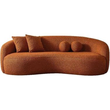 Drake Orange Boucle Sofa