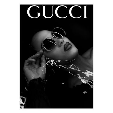 Dramatic Monochrome Icon Portrait Canvas Wall Art In Black and White