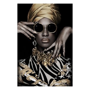 Dramatic Stick a Pose Canvas Wall Art In Multi