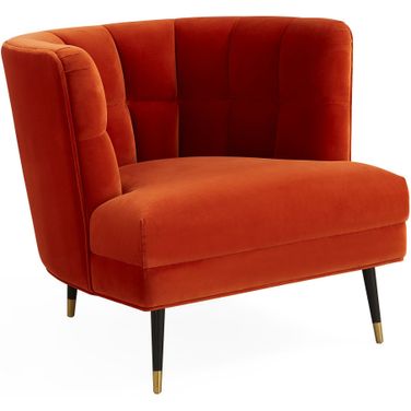 Draper Club Chair In Varese Persimmon