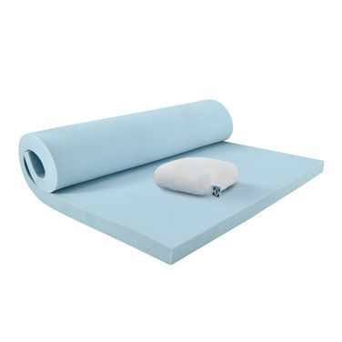 Dreamlife 3 Inch Twin XL Gel Memory Foam Mattress Topper with Cooling Cover