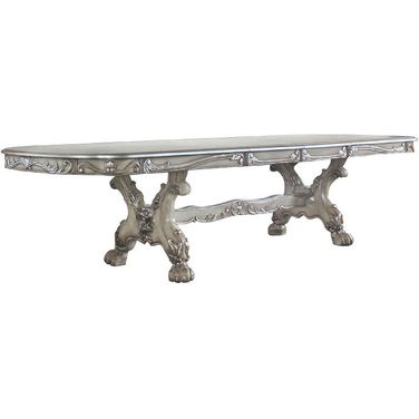Dresden 136 Inch Rectangular Dining Table (Vintage Bone White)