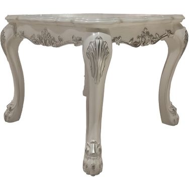 Dresden End Table In Bone White
