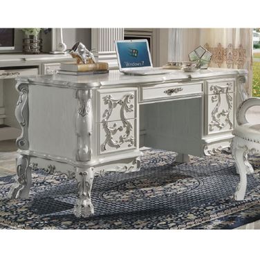Dresden Executive Writing Desk In Bone White