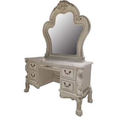 Dresden II Mirror In Bone White