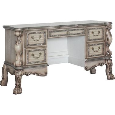 Dresden Vanity Desk (Vintage Bone White)