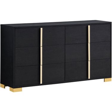 Marceline 6-drawer Dresser Black