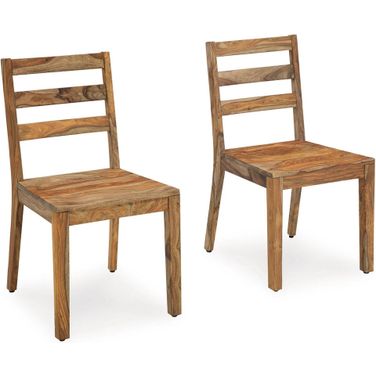 Dressonni Dining Chair Set of 2 In Brown