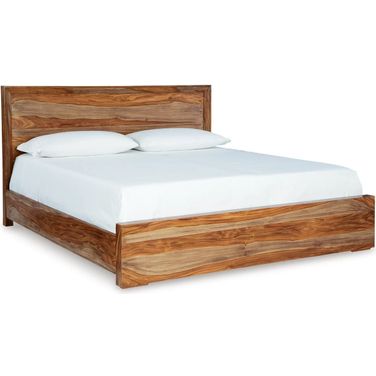 Dressonni Queen Panel Bed In Brown