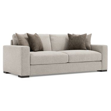 Drew 92 Inch Fabric Sofa In Beige and Tan